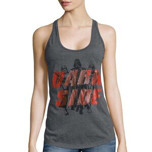 New! Star Wars Racerback Tank Top Dark Side with Darth Vader